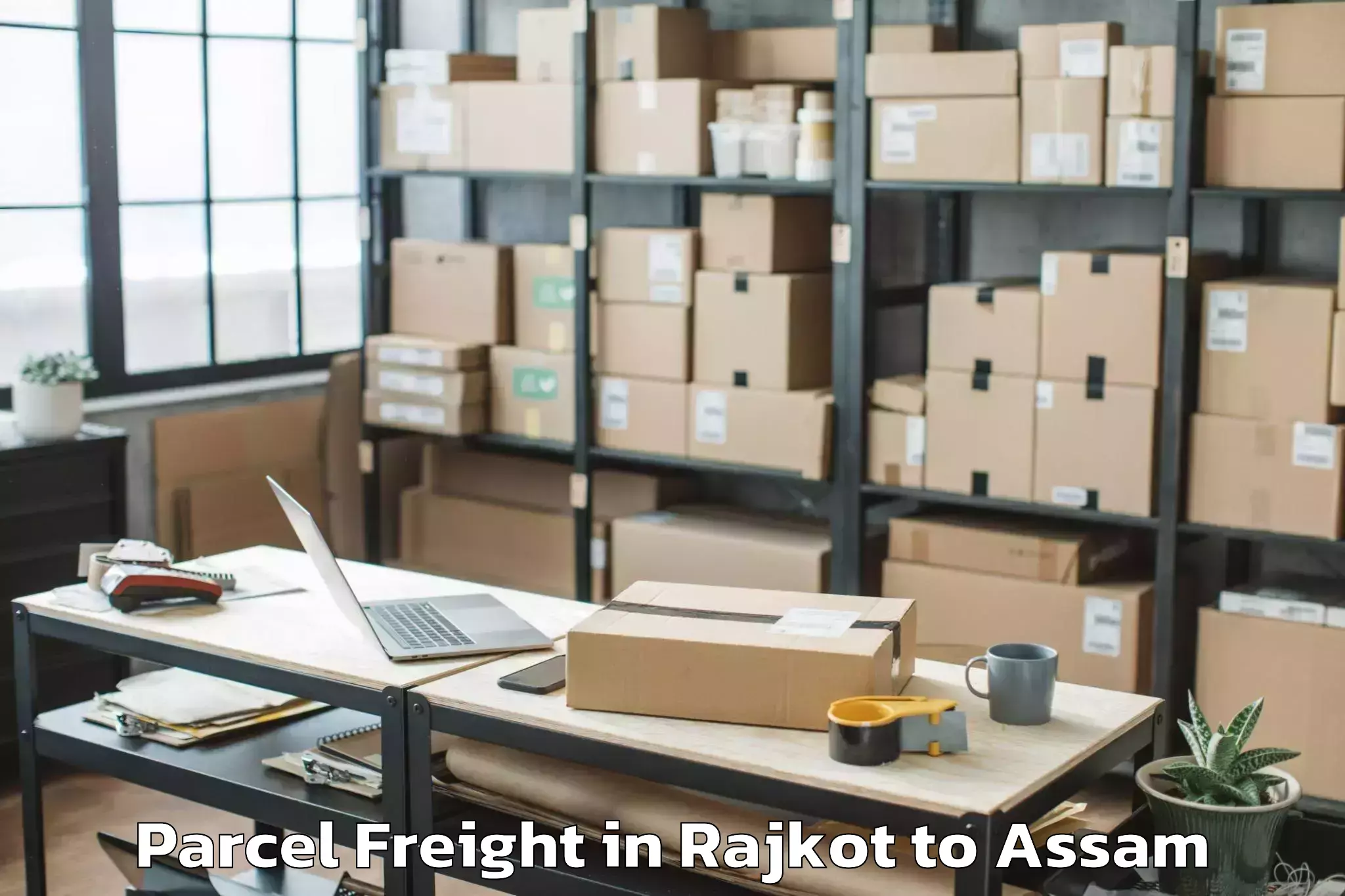 Professional Rajkot to Nagaon Parcel Freight